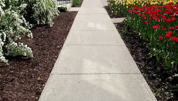 Cement Sidewalk Installation in Danville