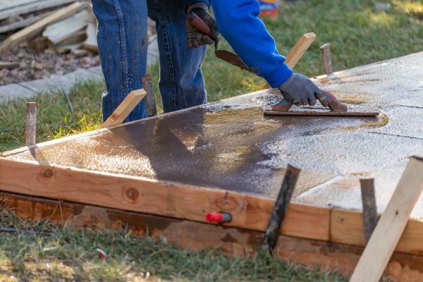 Patio Slab Construction in Danville