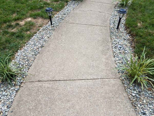 Cement Path Construction in Danville